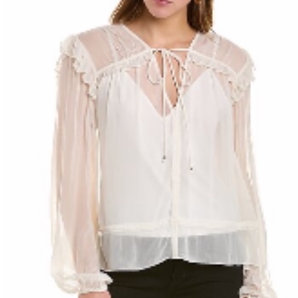 BCBGMaxAzria Tops - Top/blouse sheer